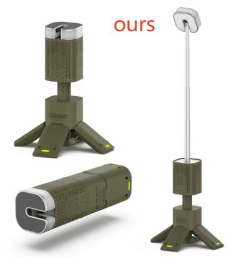 Teleskopická kempingová lampa se stativem