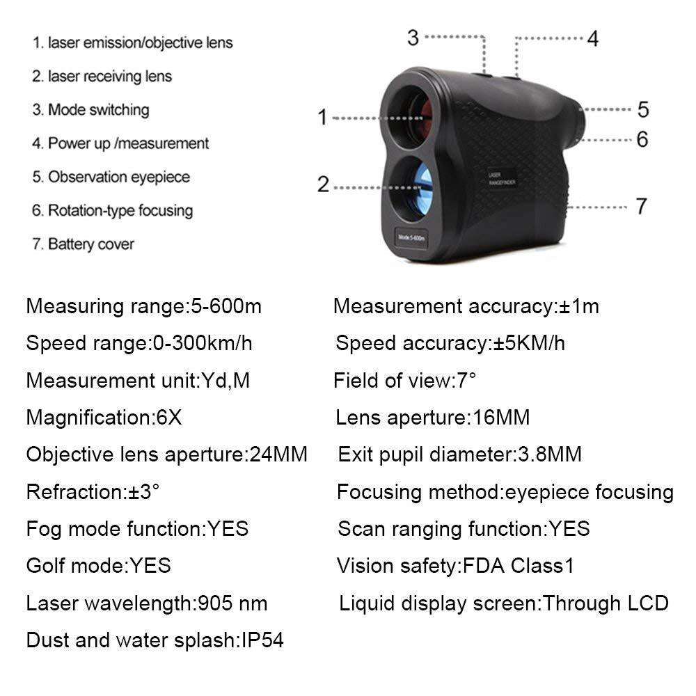 Laserový dálkoměr 600 m