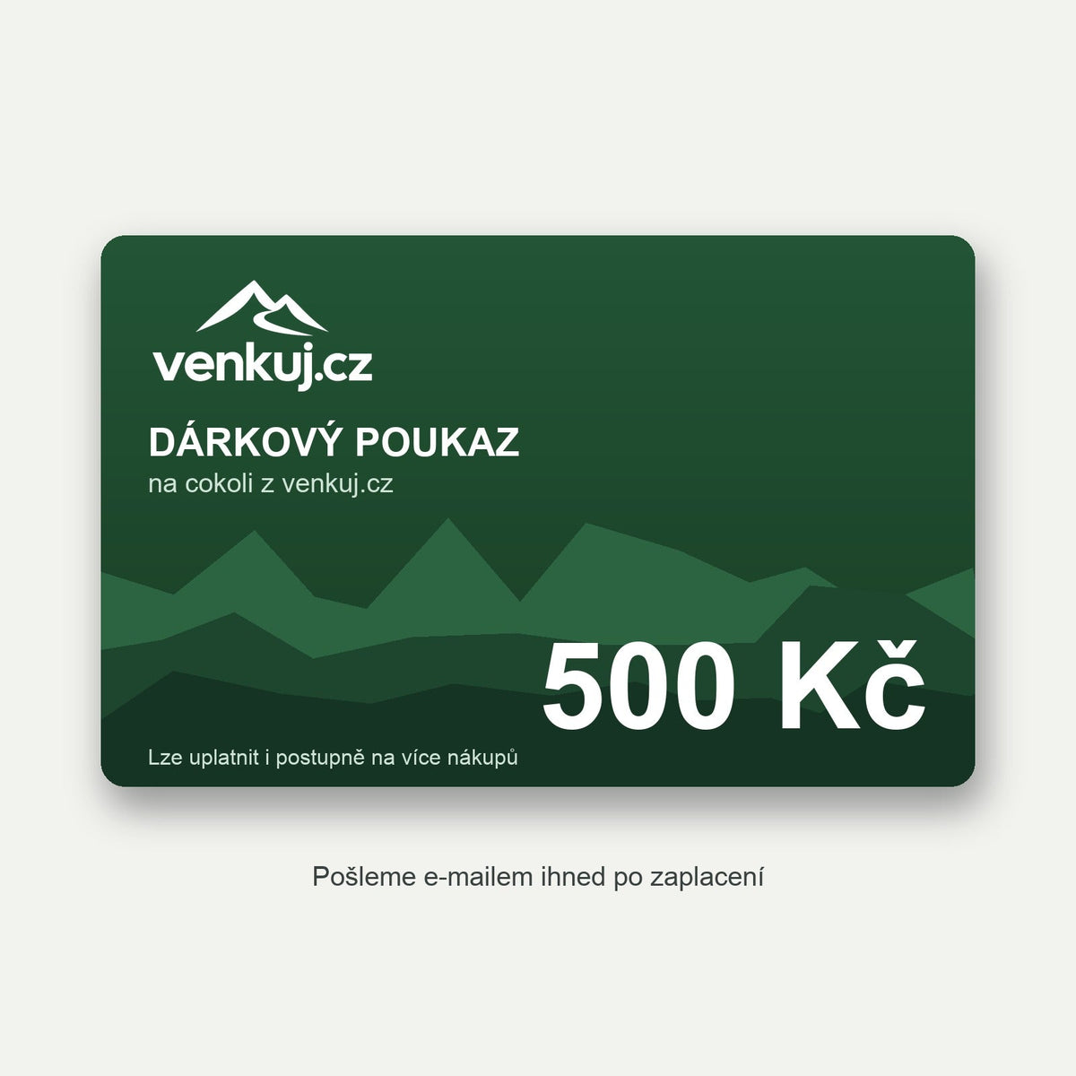 Dárkový poukaz Venkuj 500 Kč
